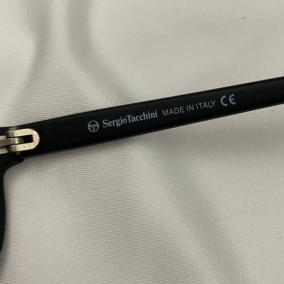 Vintage Sergio Tacchini FRAMES ONLY S.T. T. 1527 Black Unknown Prescription - Picture 7 of 13